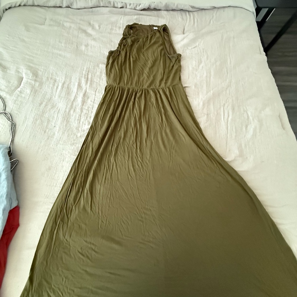 Old Navy Olive Maxi Dress